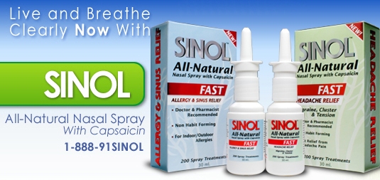 Sinol Nasal Headache Spray